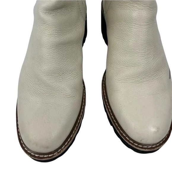 Dolce Vita ivory leather Huey H2O boots. Waterproof w/ lug heels. Sz 10 - Picture 6 of 16